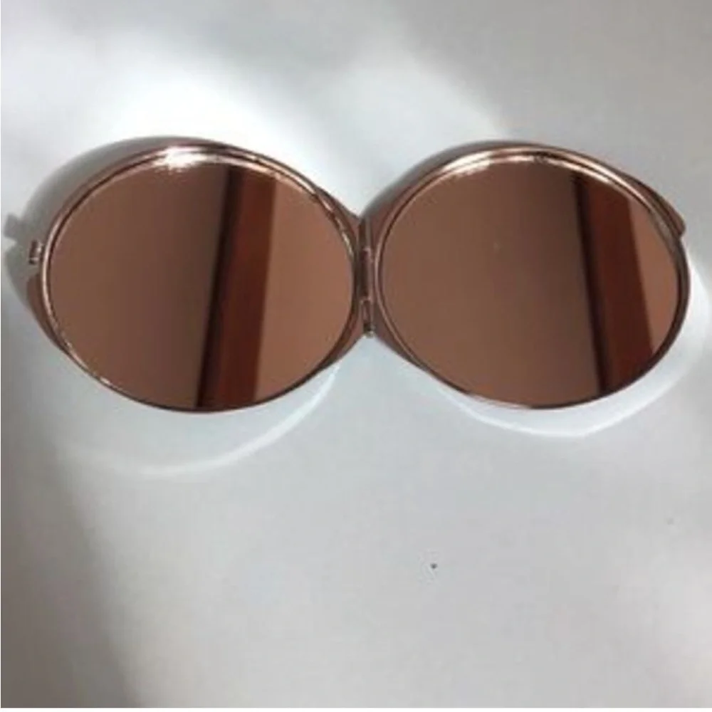 Four small compact makeup purse mirrors Red Glitter Diamond Crystals Hearts - Picture 10 of 16